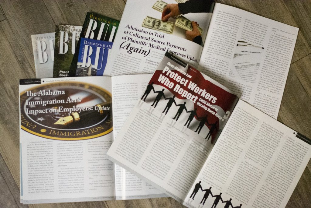 Interior samples of work as magazine project manager and designer.